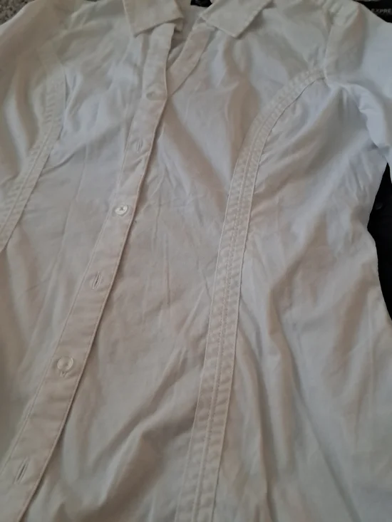 Express Men's White Button-Down Shirt - Classic Fit - Picture 9 of 13